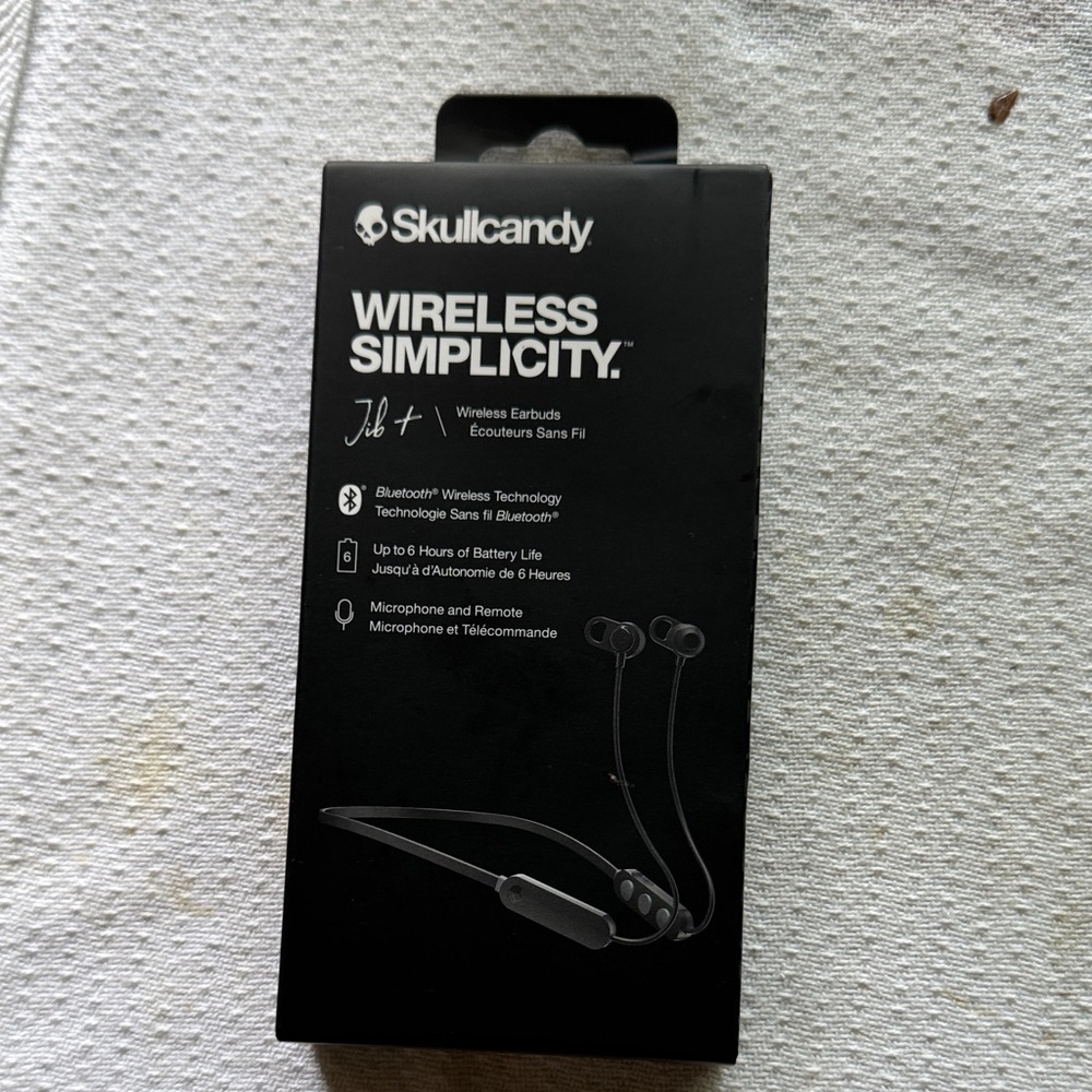 Skullcandy Jib+ Wireless Earbuds - Black